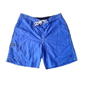 Polo Ralph Lauren Men's Size 2XL 8.5" Kailua Classic Fit Swim Trunks Blue Pony